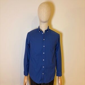 Chaps Boys Blue Long Sleeve Button Down Shirt Size 18